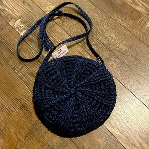 Crochet cross body purse